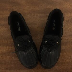 Women’s Sperry Top-Sider Waterproof Black Rubber - Women’s Size 7